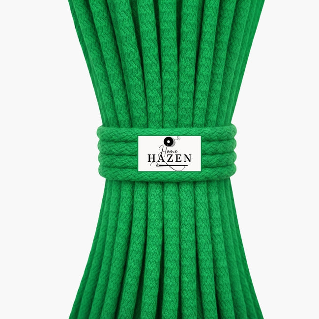 Çam Yeşili Renk 6-7 mm Pamuklu Kordon İp
