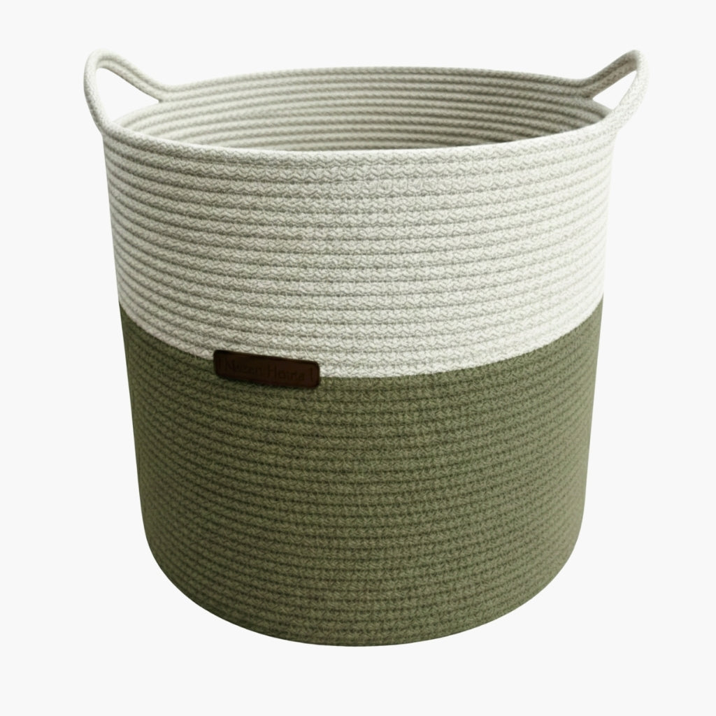 Haki Yeşili Renk 6-7 mm Pamuklu Kordon İp