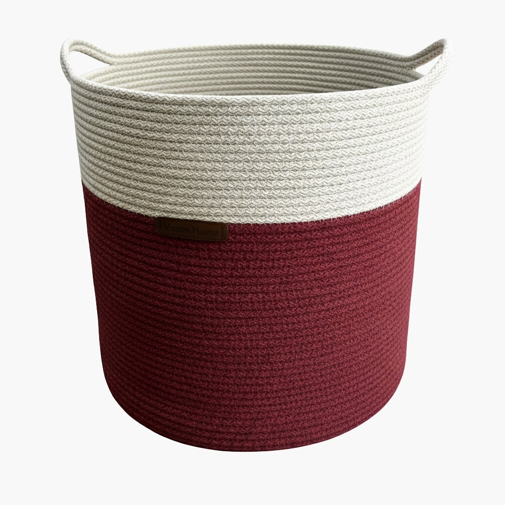 Bordo Renk 6-7 mm Pamuklu Kordon İp