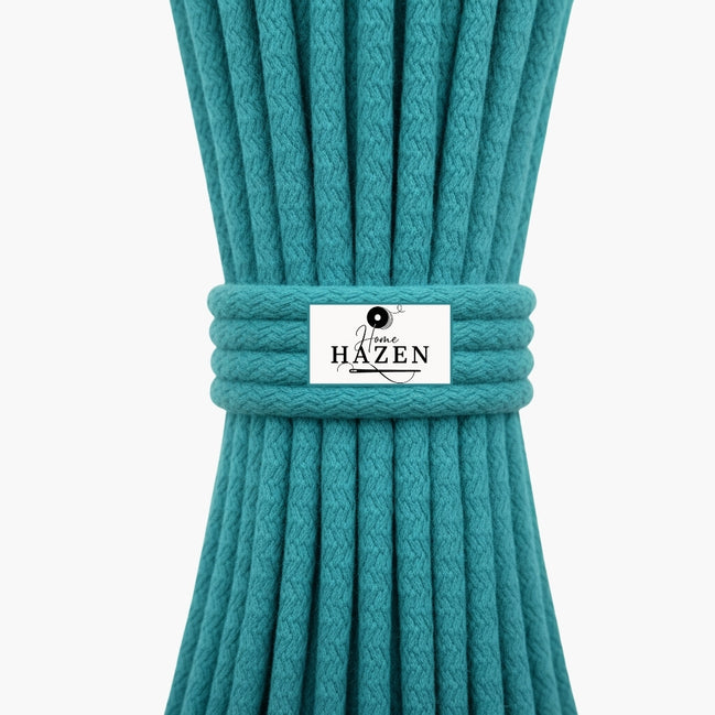 Turkuaz Renk 6-7 mm Pamuklu Kordon İp