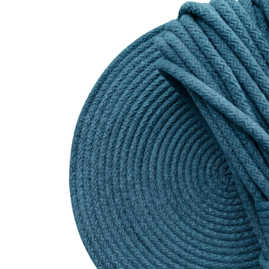 Teal Color 6–7 mm Cotton Cord