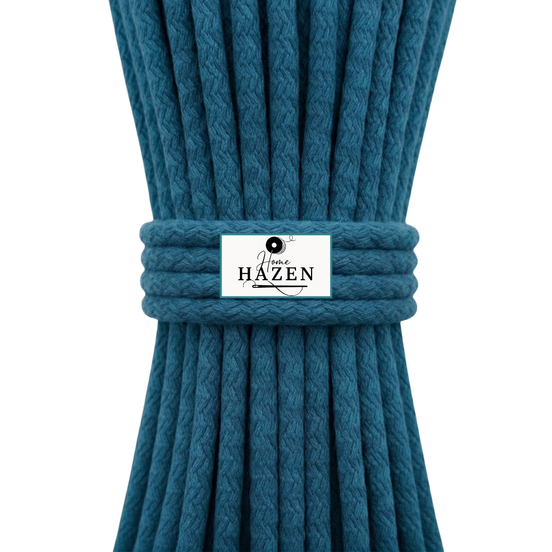 Teal Color 6–7 mm Cotton Cord