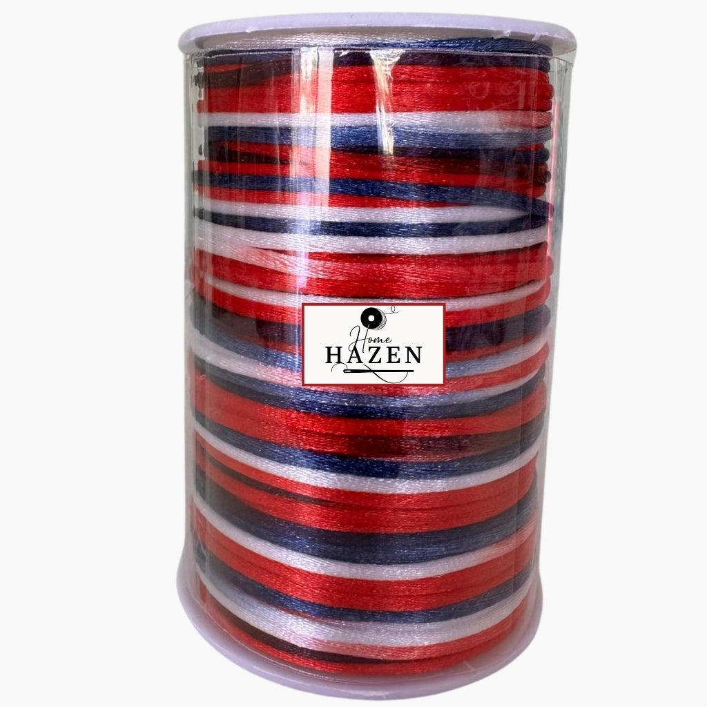 Kırmızı-Mavi Ebruli Floş İp (Sıçan Kuyruğu) – 2 mm 100 Metre