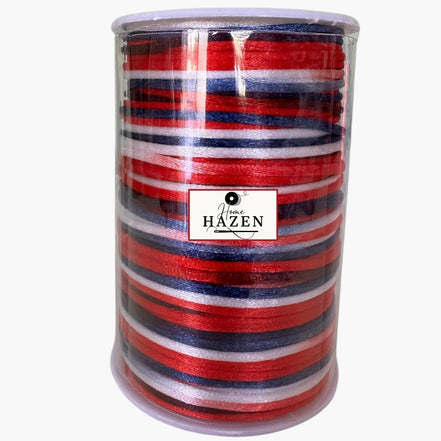 Kırmızı-Mavi Ebruli Floş İp (Sıçan Kuyruğu) – 2 mm 100 Metre