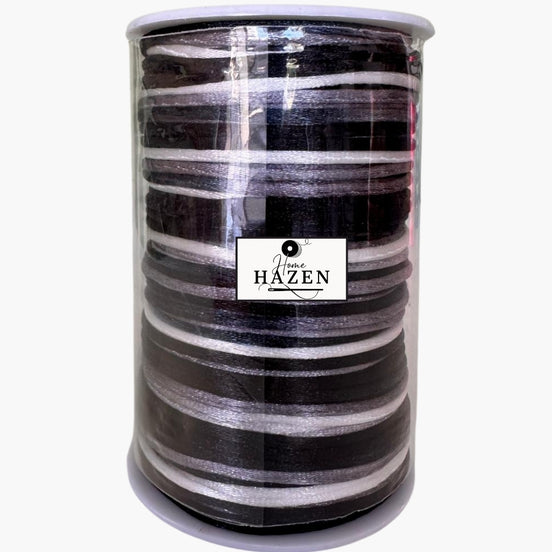 Siyah Ebruli Floş İp (Sıçan Kuyruğu) – 2 mm 100 Metre