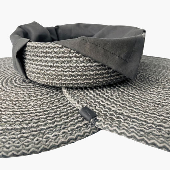 Indigo-Ekru Renk 6-7 mm Kırçıllı Pamuklu Kordon İp