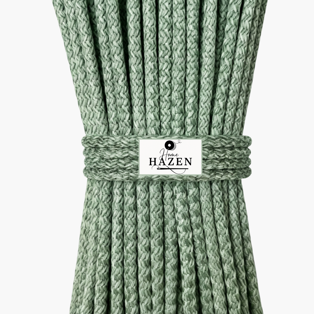 Kırçıllı Yeşil Renk 6-7 mm Polyester Kordon İp