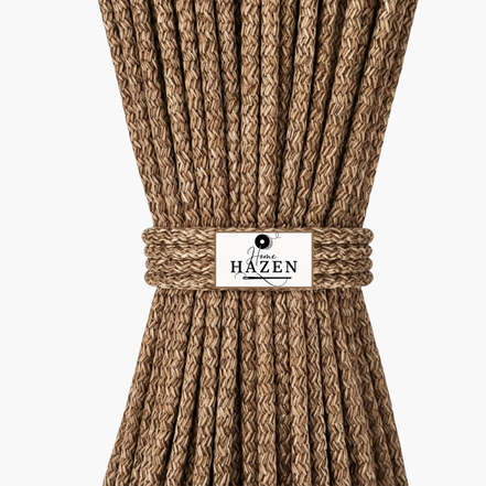 Kırçıllı Kahverengi Renk 6-7 mm Polyester Kordon İp