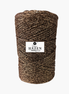 Kahverengi Renk 2 mm Simli Polyester Makrome İp
