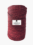 Kırmızı Renk 2 mm Simli Polyester Makrome İp