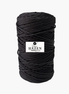 Siyah Renk 2,5 mm Polyester Makrome İp