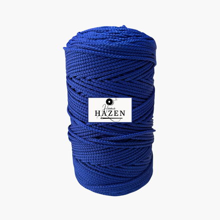 Saks Mavi Renk 2,5 mm Polyester Makrome İp