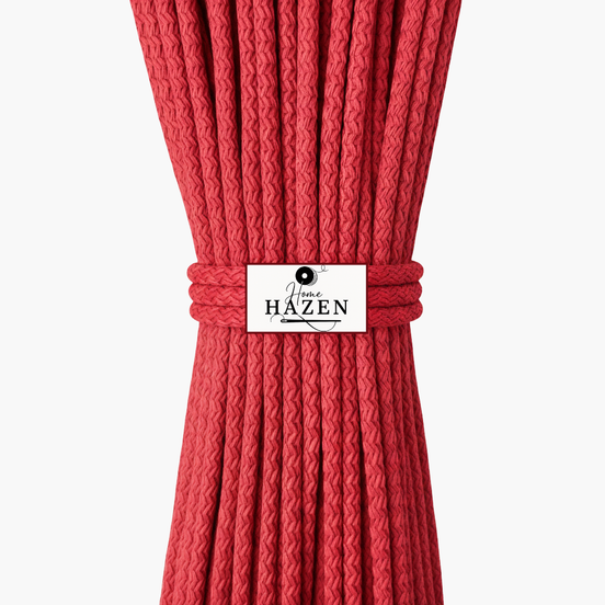 Mat Kırmızı Renk 6-7 mm Polyester Kordon İp