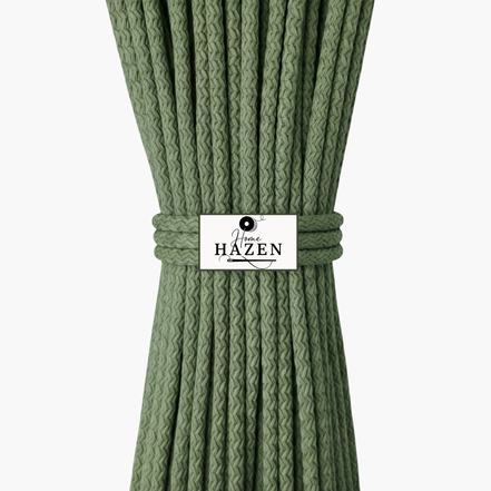 Mat Yeşil Renk 6-7 mm Polyester Kordon İp