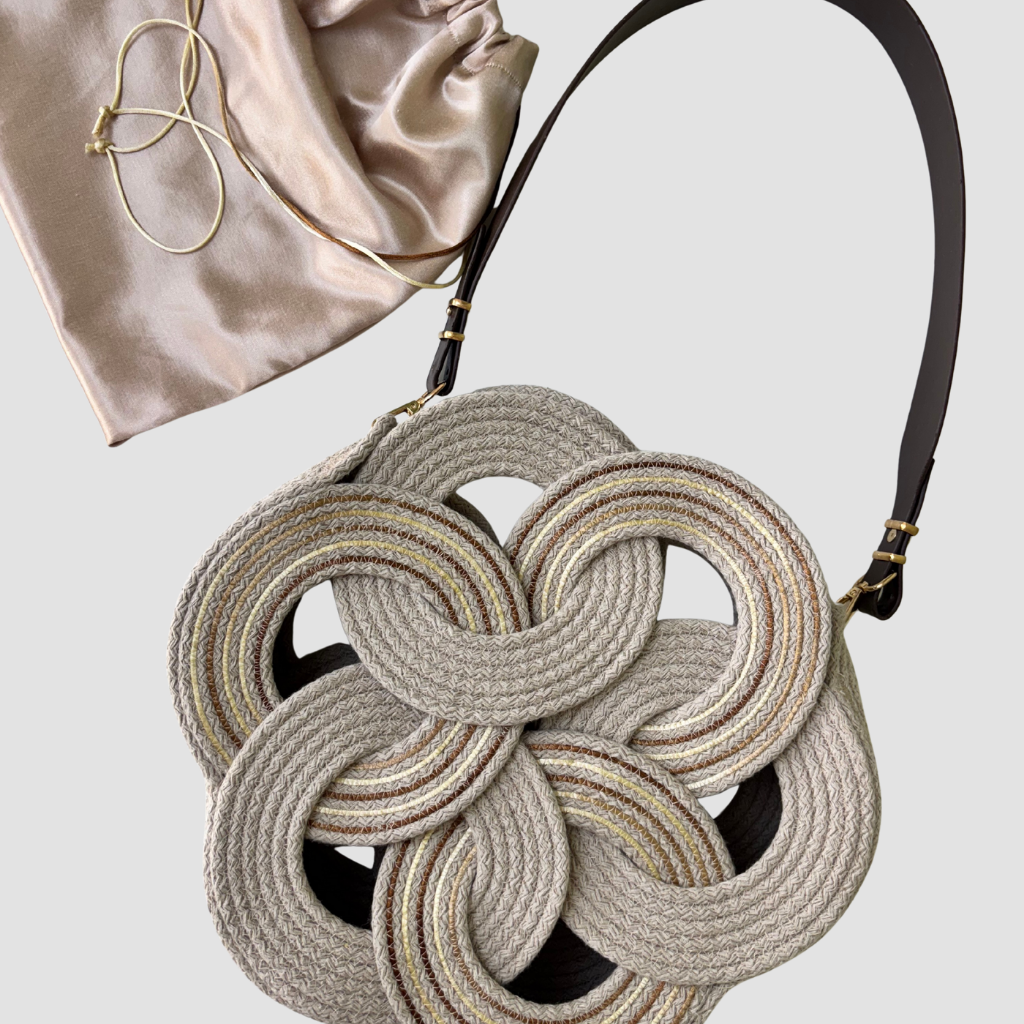 Çiçekli Halkalı Çanta