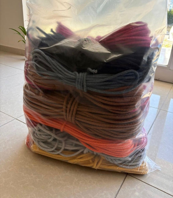 10 KG Cotton Cord Rope Mixed Pack (6–7 mm)